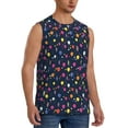 thumbnail image 2 of Balery Colored Balloons Men's Sleeveless Muscle Shirts Workout Tank Top, Moisture Wicking, Odor Protection-3X-Large, 2 of 8