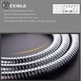 thumbnail image 6 of Luxtrada Extra Long Stainless Steel Shower Hose Handheld Tub Replacement Bathroom 2m/6.6 Ft/79inch, 6 of 8