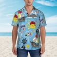 thumbnail image 4 of Goofa Pirate Marine Animals Hawaiian Shirt for Men, Unisex Summer Beach Casual Short Sleeve Button Down Shirts,Aloha Tropical Floral print shirt-Medium, 4 of 9