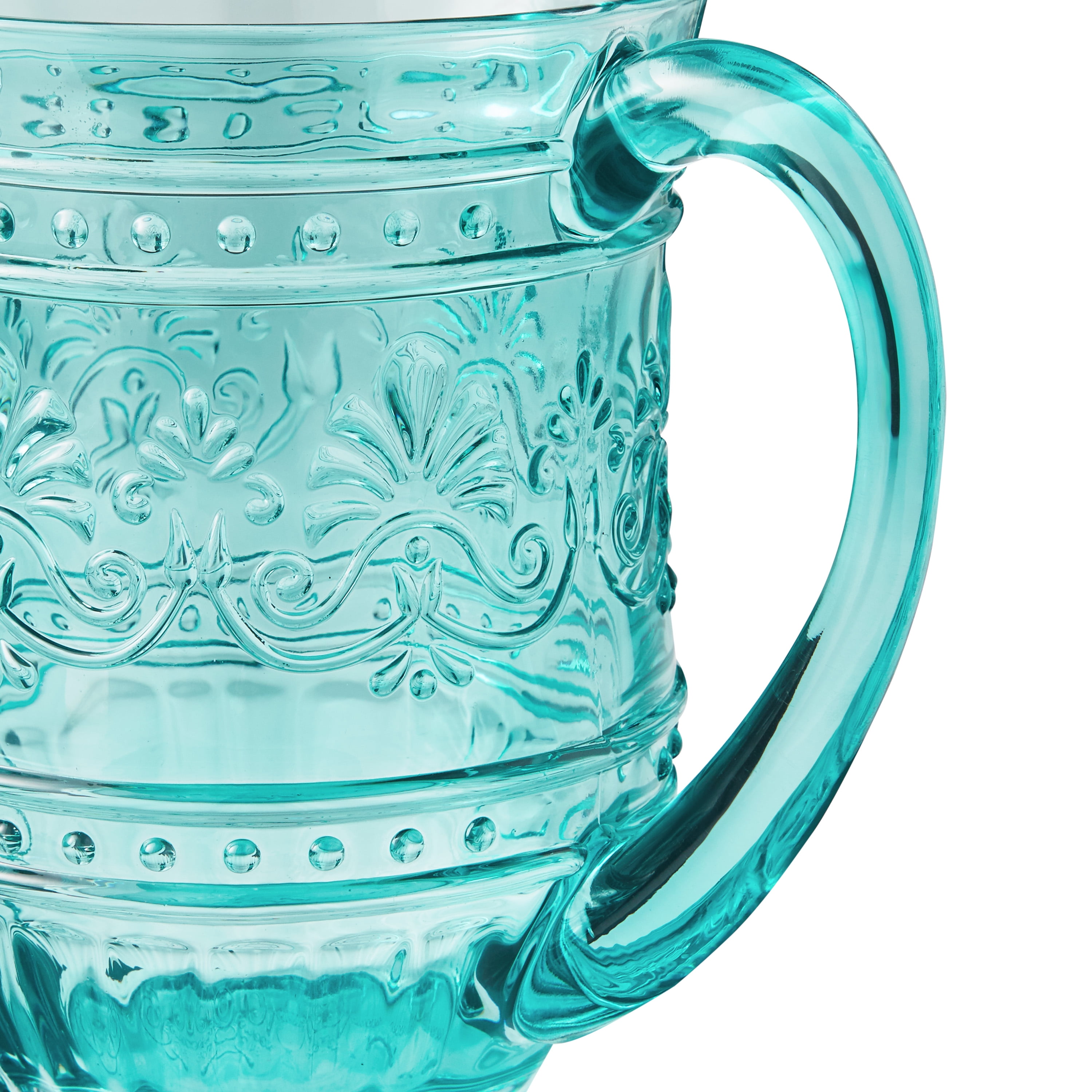 Petite Glass Pitcher Dark Teal