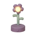 thumbnail image 2 of Small Flower Night Light, Decorative LED Table Lamp, Cute Portable Flower Lantern, Bedroom Office Dorm Decor, Touch Sensor Button, Battery Powered Mood Light, 2 of 7