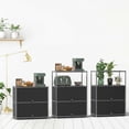 thumbnail image 3 of Innovaze 4-Tier Metal Accent Storage Cabinet with Adjustable Shelf, Metal Organizer for Home, Apartment & Office, Black, 3 of 6