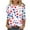 Red, variant on VEKDONE Women's Independence Day Shirts 3/4 Length Sleeve Crewneck Tunic Tops Fashion Stars Stripes Graphic Tees July 4th Patriotic Blouse Red M