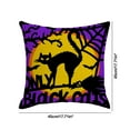 Wadada Happy Halloween Witch Decorative Throw Pillow Covers, Trick or