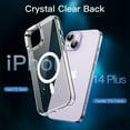 thumbnail image 4 of JETech 5 in 1 Magnetic Case for iPhone 14 Plus 6.7-Inch with 2-Pack Tempered Glass Screen Protector and Camera Lens Protector, Compatible with MagSafe, Shockproof Bumper Phone Cover (Clear), 4 of 7
