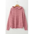 thumbnail image 4 of Women's Peach Blossom Pointelle Knit Raglan Sleeve Hooded Sweater - [ZhiHiMeRi] | (US 12-14)L, 4 of 11