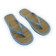 thumbnail image 2 of XIMIN Women's Bamboo Flip Flop Non Slip Lightweight Indoor Summer Beach Sandals Woven Straw Bamboo Slippers Summer Beach Comfy Footwear (10, Blue), 2 of 4