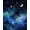 Navy Blue Gold, Pattern 2, variant on ODIKA Starry Sky Celestial Cloud With Constellation Star Map Border Pet Friendly & Kids Safe Play for Playroom, Bedroom, Reading Nook