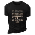 thumbnail image 2 of Plus Size Men's Casual T-Shirt with Trendy Letter Print - Crew Neck, Short Sleeve, Stretch Fabric for Spring/Summer/Fall, PLUS SIZE, 2 of 10