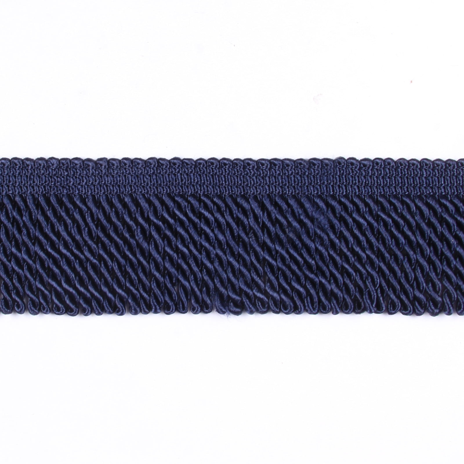 BEL AVENIR Vorhangfransen-Borte Aus Polyester – 5,5 Yard Lang, 7,6 Cm Breit, Schwarz, Für DIY & Deko