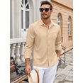 thumbnail image 4 of COOFANDY Long Sleeve Button Up Shirts for Men Wrinkle Free Dress Shirts Business Casual Shirt, 4 of 6
