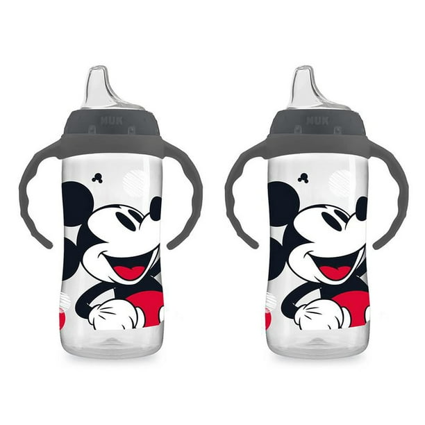 Sippy Cup NUK Mickey Mouse Large Learner, 300 ml, paquete de 2 unidades, sin BPA