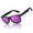 Black Frame|Coral Purple Lens, variant on Classic Retro Polarized Black Sunglasses for Men Women Fishing Driving Hiking