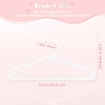 thumbnail image 3 of 20 Pack Baby Hangers, 11 Inch Kids Plastic Hangers for Closet, Durable Non-Slip Children’s Clothes Hangers for Shirts, Pants, Outfits, 3 of 7