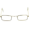 thumbnail image 2 of amscan Rectangle Wire Metal Frame Santa or Mrs Claus Costume Glasses, Metallic, 2 of 2