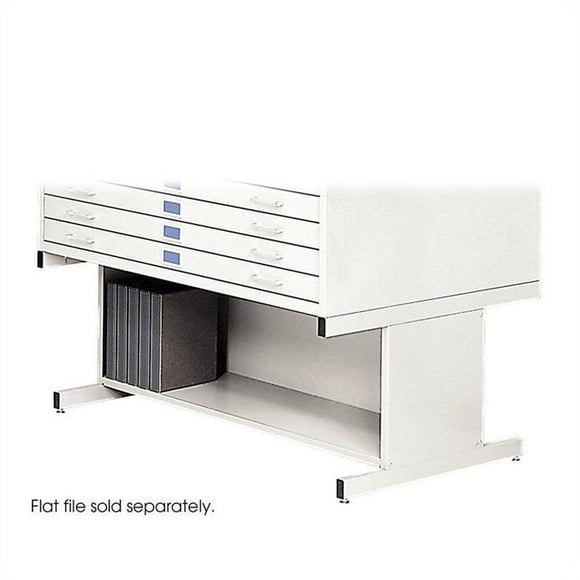 Safco 20"H Open Base for 4998 Flat File Cabinet in White