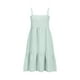 thumbnail image 4 of Vestido de Camisa Cuadrada para las Mujeres A-Línea Correas de Hombro Mini con Borde de Volantes, Vestido de Bolsillo Lateral Casual para Primavera Verano Otoño Diario Y Fiesta, 4 of 7