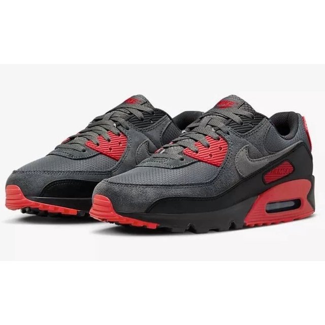 Nike Air Max 90 Sneakers Black/Red (Bred) Mens Size US 7-13 Casual Shoes New?