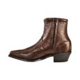 thumbnail image 3 of Abilene Men's Western Wingtip Zipper Boot Snip Toe Chocolate 12 D, 3 of 7