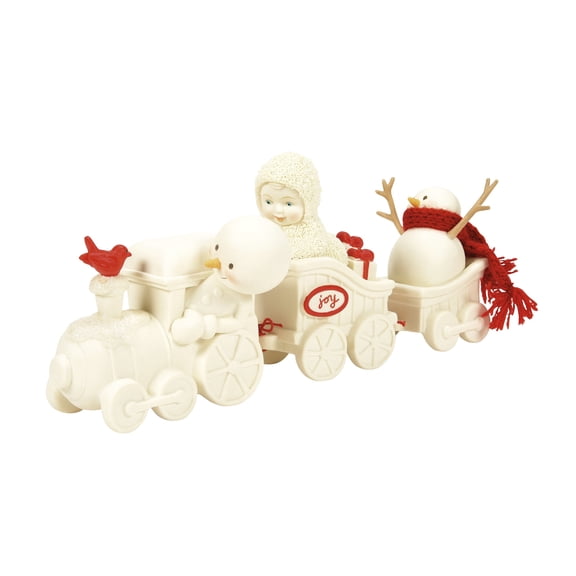 Department 56 Snowbabies Snowbaby Train Christmas Figurine, Porcelain Multicolor 4in H