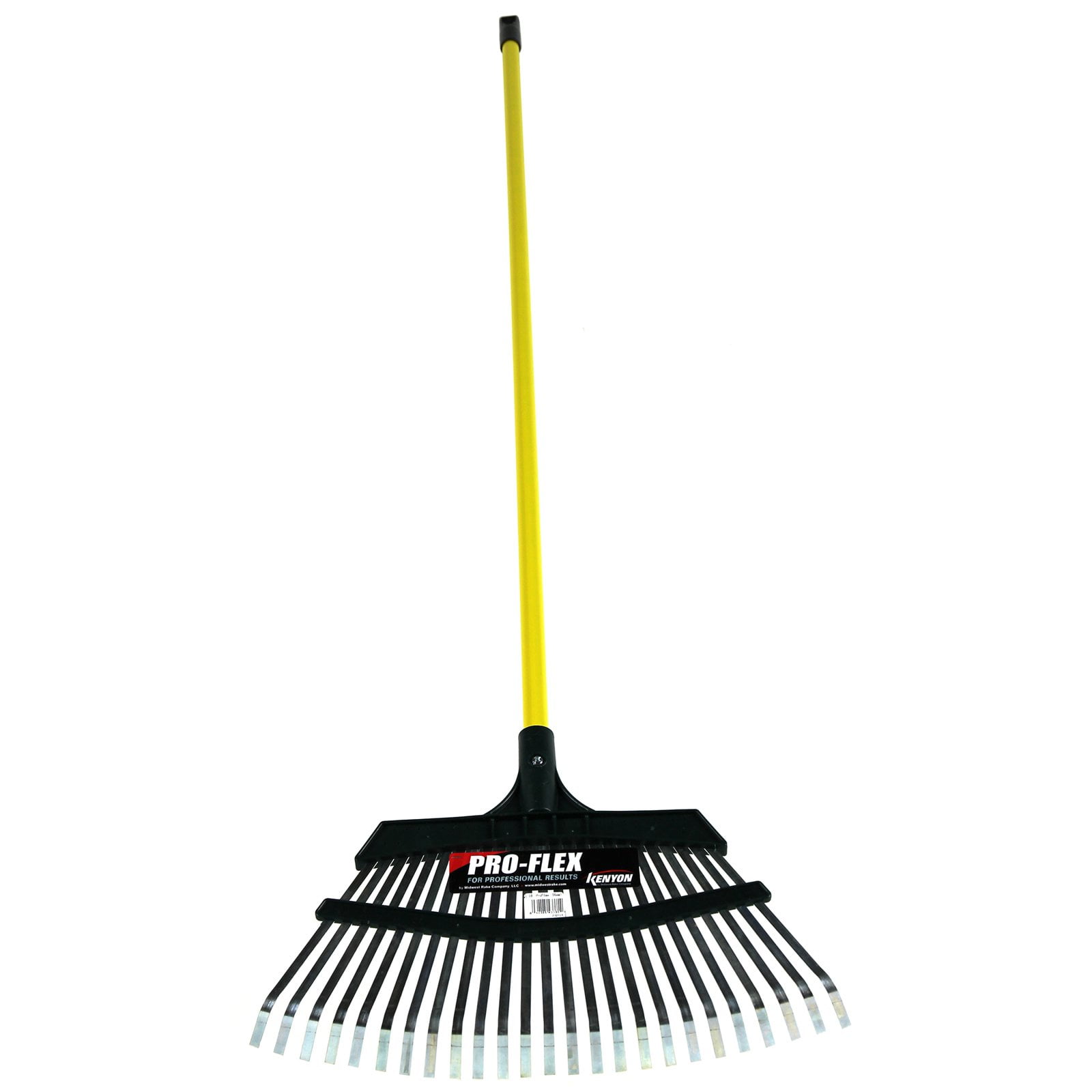 Midwest Rake LLC 43319 18" Yellow Steel Pro Flex Rake
