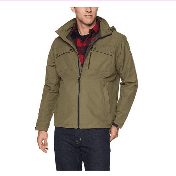 Hawke and Co Men's Hooded 4 Pocket Field Jacket, Men's Size Small ...