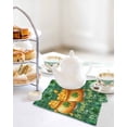 thumbnail image 4 of St Patricks Day Kitchen Dish Towels for Drying Dishes Set of 3, Gold Coin Green Shamrock Spring Watercolor Plaid Waffle Weave Microfiber Hand Tea Bathroom Towels Quick Dry & Absorbent Towel 12x12, 4 of 7