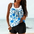 thumbnail image 2 of FDGIU ‌2025 Trendy Women's Floral Tankini Swimwear Set, Modest Athletic Bathing Suit with Shorts, Tummy Control Two Piece Swimsuits for Beach & Pool;High Waisted Swimsuit, 2 of 5