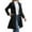 Black., variant on HBGVBA Womens Winter Coats,Plus Size Warm Jackets for Women,Women's Solid Color Wool Long Pea Coat Stand Collar Breasted Trench with Belt Pocketed Jacket