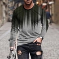 thumbnail image 2 of WRKEKC Chemises à Manches Longues pour Hommes, T-Shirts à Manches Longues pour Hommes, T-Shirt Blouse Imprimé à Col Rond Décontracté à Manches Longues pour Homme, 2 of 6