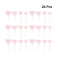 thumbnail image 3 of TEHAUX Pink Heart Shaped Cake Toppers for Decoration Made of Plastic Ideal for Parties and Celebrations 24pcs, 3 of 8