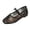 Black, variant on EKVAHL Women's Orthopedic Mesh Ballet Flats, Slip On Square Toe Arch Support Cushioned Ballerina Shoes, Lace Bow Lightweight Dating Office Walking Flats Brown