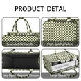 thumbnail image 4 of Large Capacity Tote Bag,Olive Green and White Checkerboard Pattern Handbag Fashion Luxury Tote Bag,15.7"x13"x 5.1" Inches,Laptop Compatible, 4 of 6