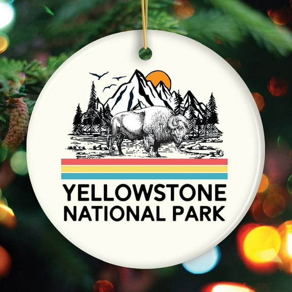 Vintage Yellowstone National Park Ornament