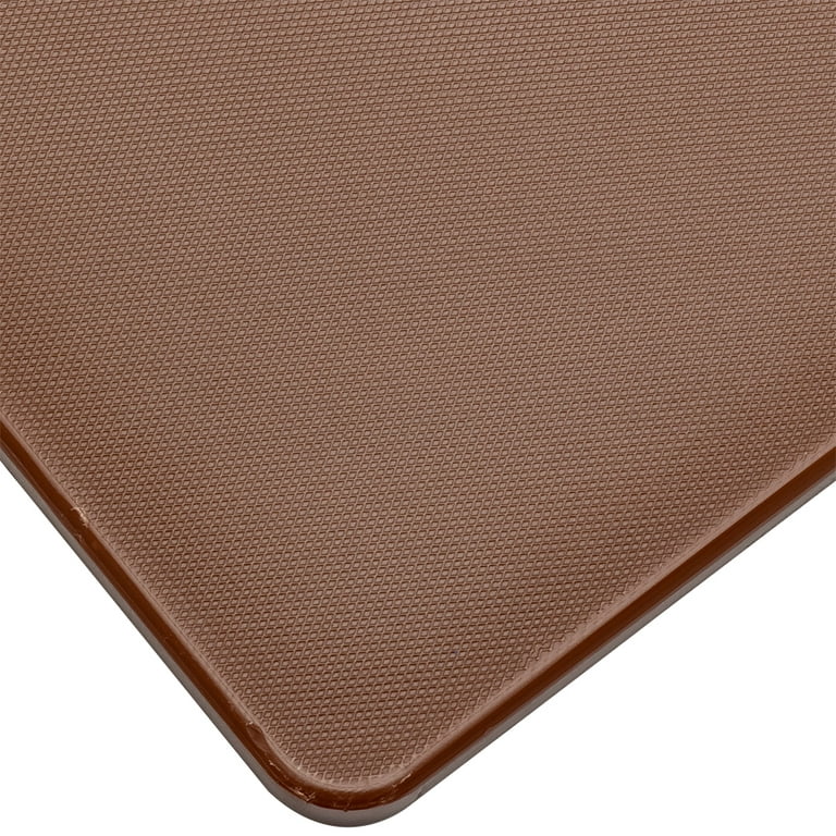 15 x 20 Brown Plastic Cutting Board w/ Handle