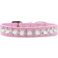 thumbnail image 6 of Pet and Dog Spike Collar, "Double Crystal  White Spikes", 6 of 8