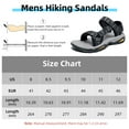 thumbnail image 3 of OutPro Mens Hiking Sandals Open Toe Walking Sandals Fashion Casual Sandals for Male Summer Outdoor Athletic Shoes Black, 3 of 8