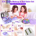 thumbnail image 3 of Kit de maquillaje Masiuve Kids 2 en 1, lavable con funda de unicornio, de 3 a 12 años, 3 of 7