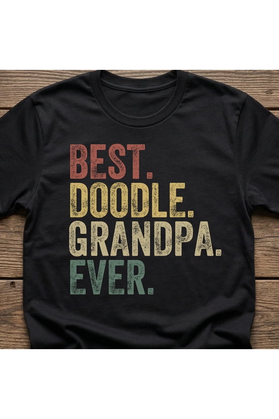 Doodle Grandpa Shirt Mini Goldendoodle Grandad Gift Labradoodle Dog Tee