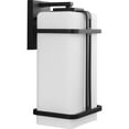 thumbnail image 5 of Progress Lighting Ellery 1-Light Outdoor Black Wall Lantern with Opal Glass - Modern Farmhouse, Craftsman, Transitional, 5 of 13
