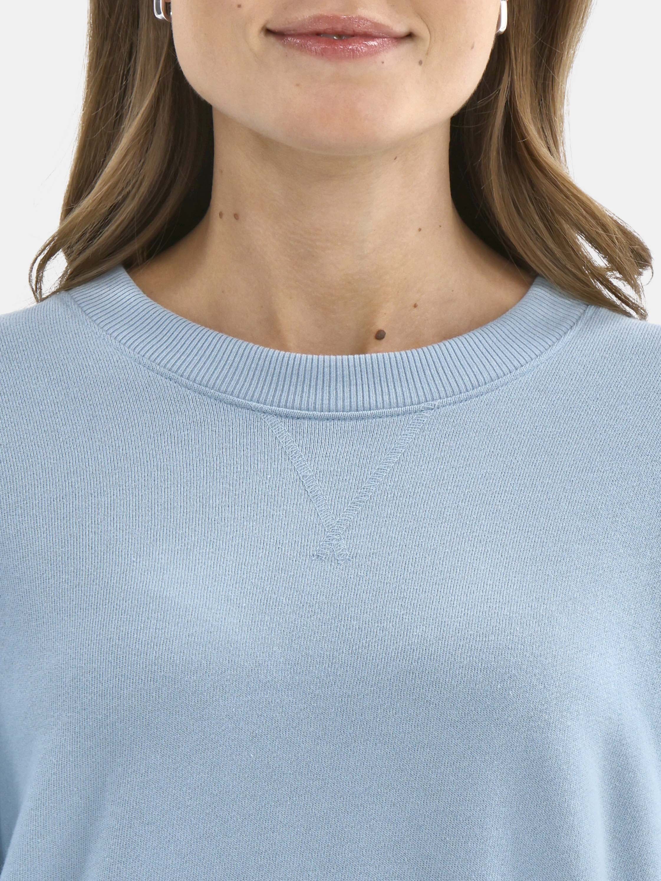 Time and Tru Women's and Women's Plus Crewneck Sweatshirt with Long Sleeves, Sizes XS-4X