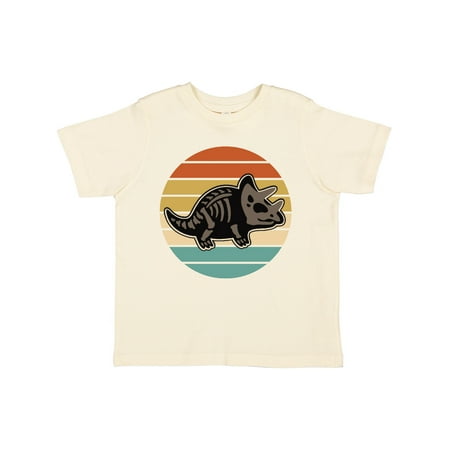 

Inktastic Dinosaur Triceratops Skeleton Vintage Gift Toddler Boy or Toddler Girl T-Shirt