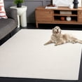 thumbnail image 6 of SAFAVIEH Faux Rabbit Fur Daven Solid Area Rug, Beige, 3' x 5', 6 of 14