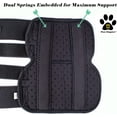 thumbnail image 6 of Dog Leg Braces by Paw Empire, Ultra Supportive with Metal Springs, Large, Rainbow Dog Bones, 6 of 6