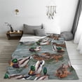 thumbnail image 5 of Vsdgher Mallard Ducks Swimming Ultra-Soft Micro flannel Blanket Throw Blankets for Couch Sofa, Bed (4 sizes)-50"x40", 5 of 7