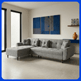 thumbnail image 1 of LASE Muebles Sala Esquinera En L Sofá Cama Reclinable 3 En 1 • California Onix, 1 of 6