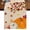 Orange, variant on Christmas Tree Table Runner 36 Inches Long for Dining Tables, Winter Snowflake Retro Green Forest Cotton Linen Table Runner Coffee Tablerunners Dresser for Kitchen Party Holiday Decorations 13"x36"
