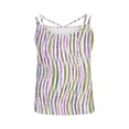 thumbnail image 5 of Puntoco Tops sin mangas para mujer Camiseta sin mangas holgada informal de verano con cuello redondo y estampado a la moda para mujer, 5 of 5