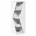 thumbnail image 6 of Furinno ECON Stackable 2-in-1 Bookshelf 4-Tier Corner Bookcase White, 6 of 7