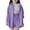 Purple, variant on Girls Clothing Sets for Girls Girls Outfits & Sets Casual Playwear School Summer Fall Spring Toddler Kids Shirt Shorts Set Comfortable Pure Color Turn Down Collar Elastic Waist